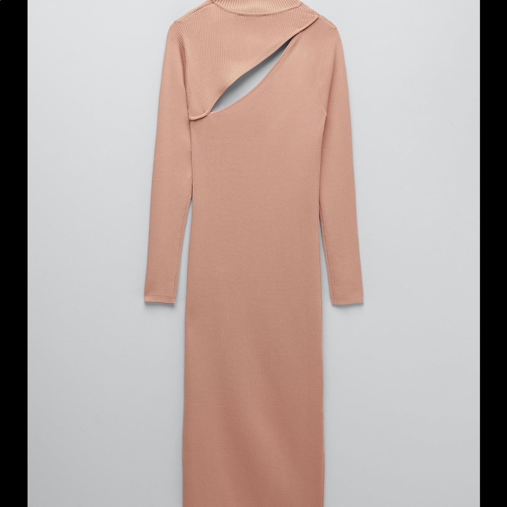 ZARA CUT OUT KNIT DRESS - Picture 8 of 13